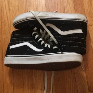 Black high top old school vans